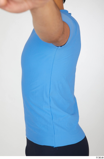 Jorge blue t shirt dressed sports upper body 0003.jpg